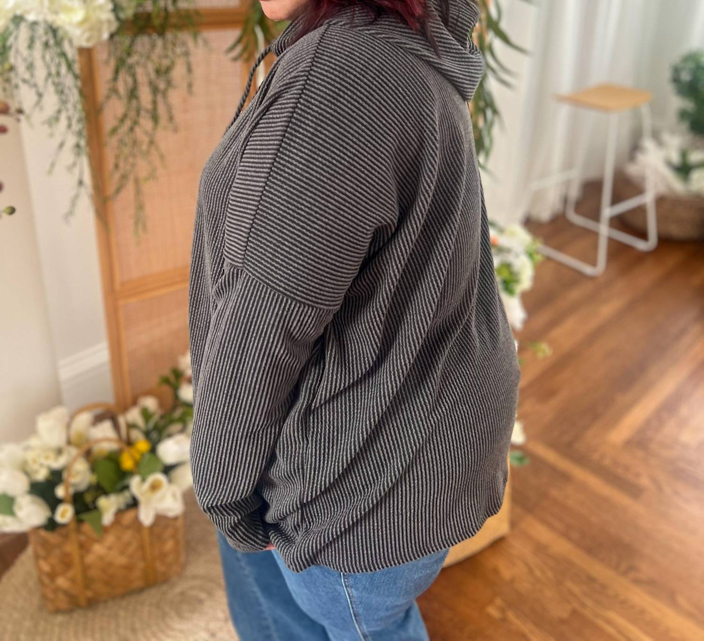 Pull-on Hooded Top