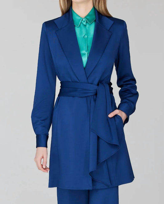Matte Jersey Trench Coat With Belt