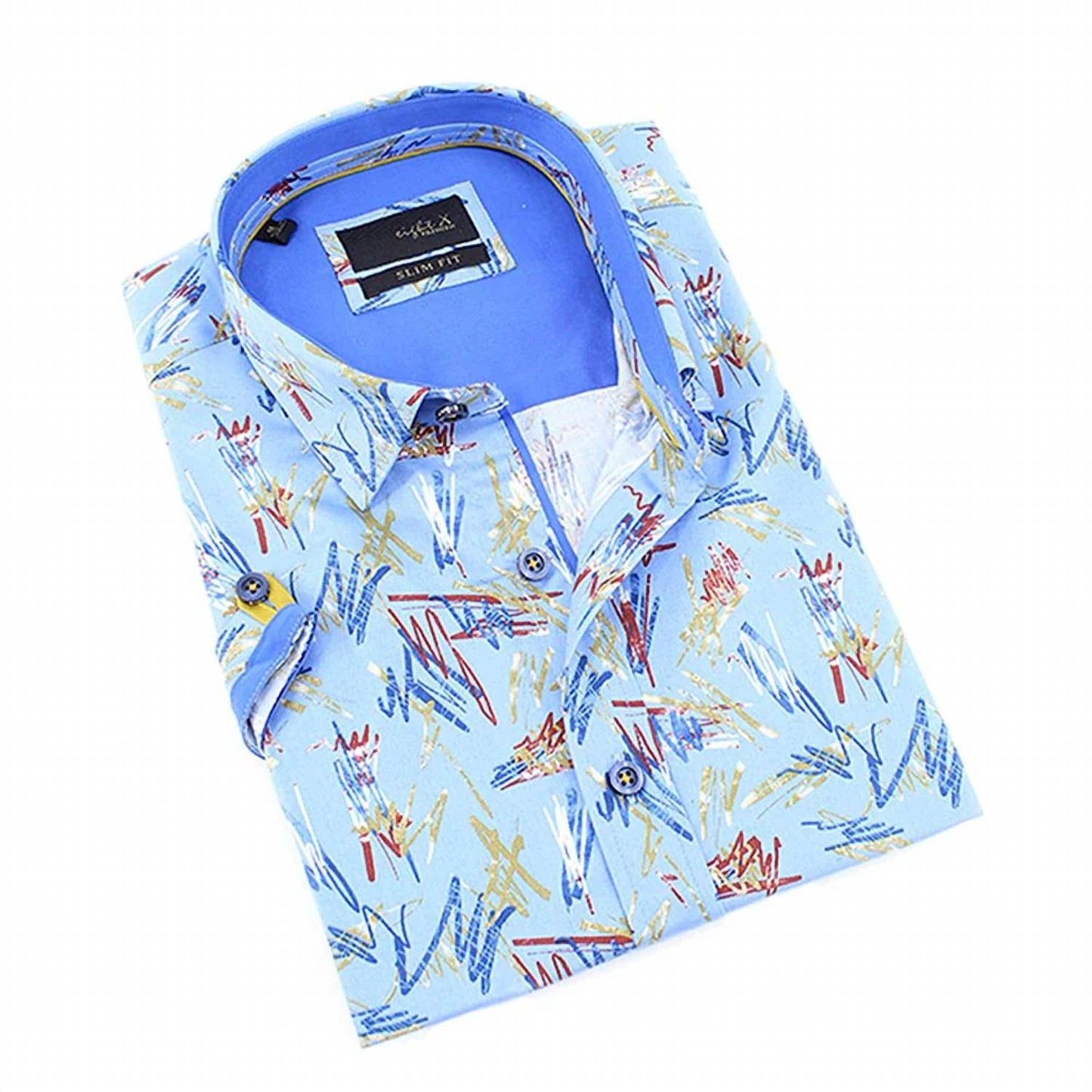 Retro Print Short Sleeve Shirt