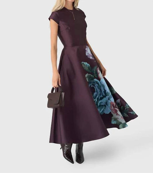 Flower Printed Cap Sleeve Dress