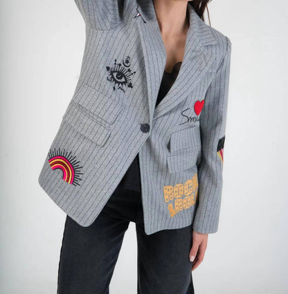 Amour Embroidered Blazer