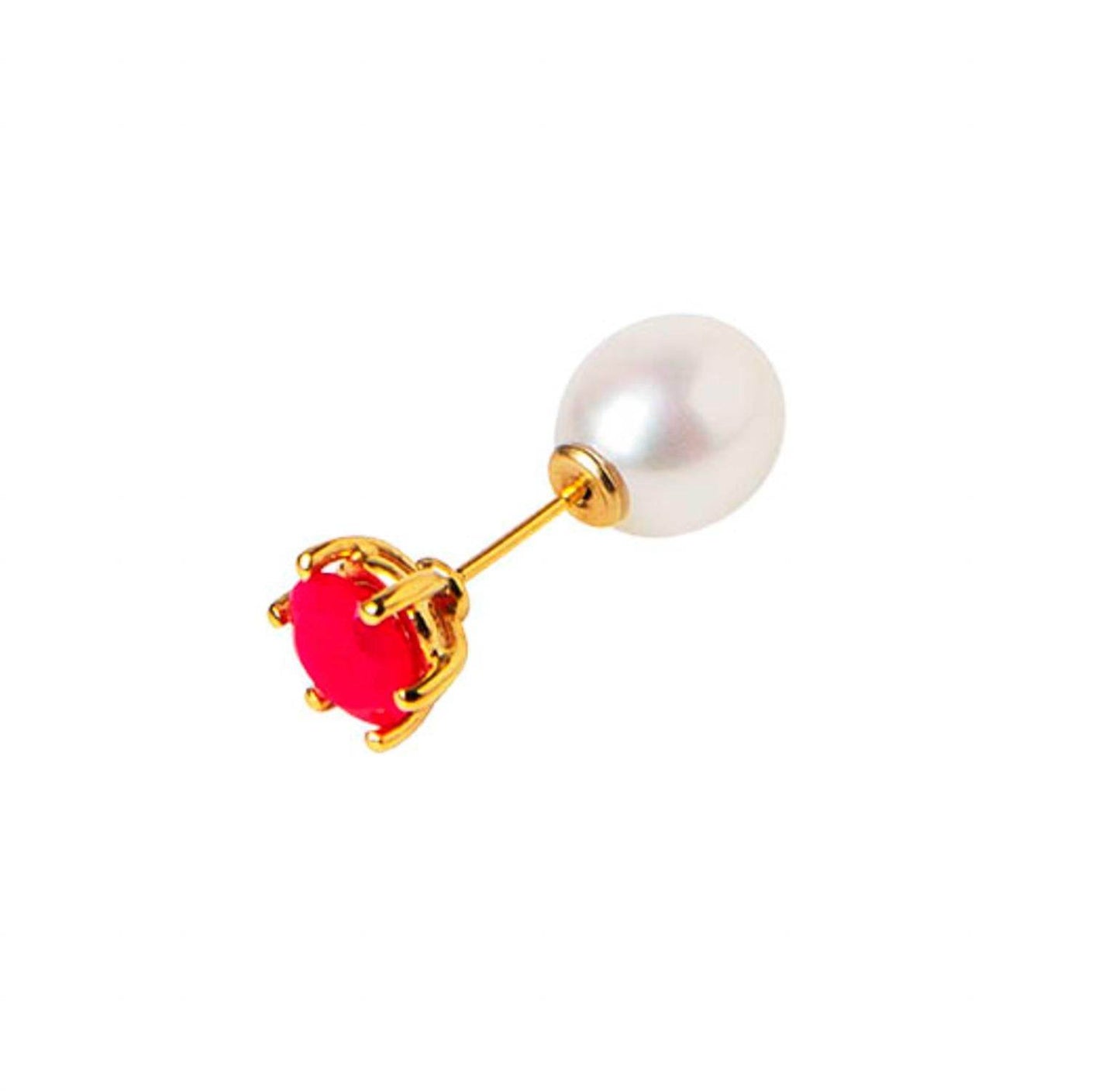 Beatriz Palacios - Large Pearl Single Stud Earring - Rack Hunt -