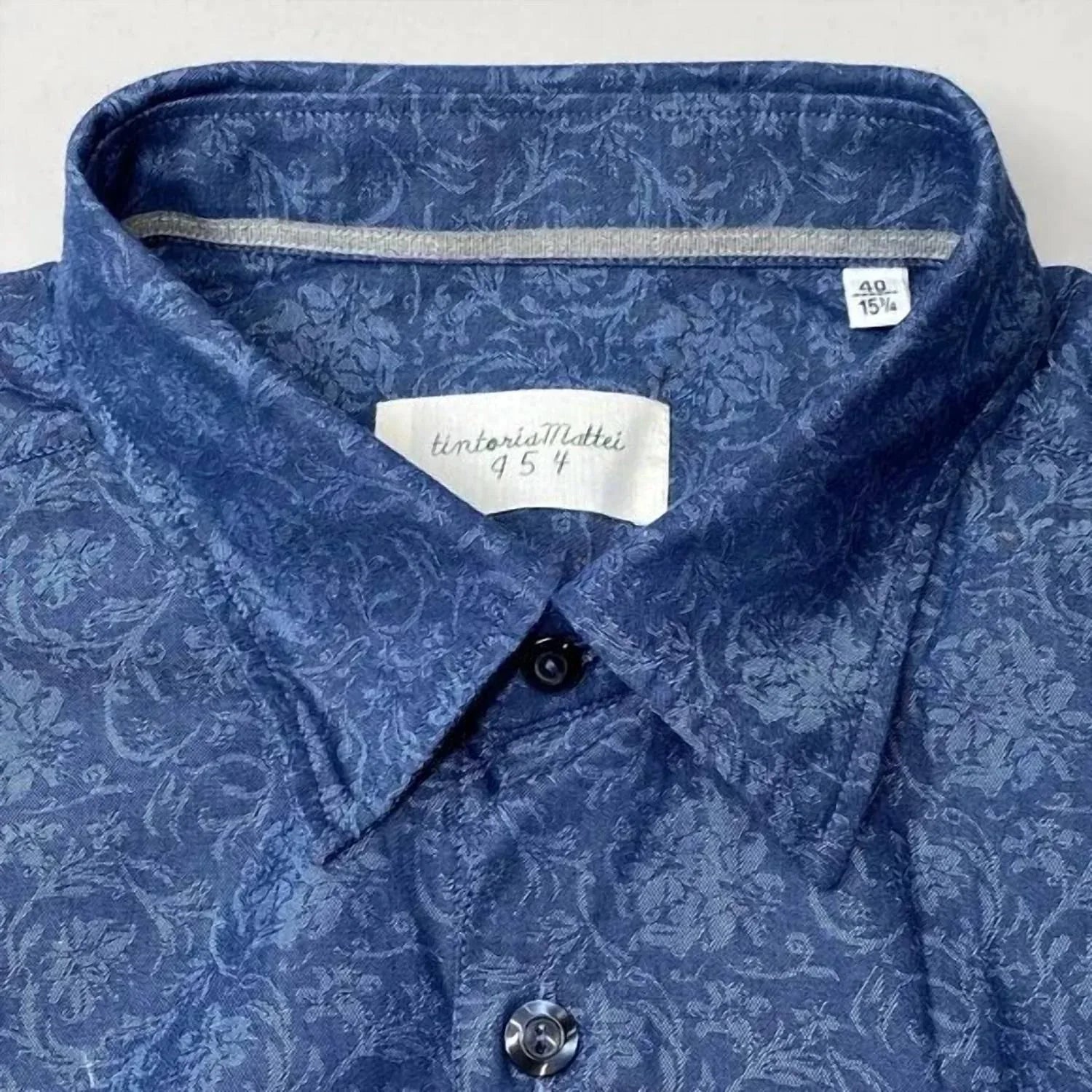 Tintoria Mattei - Men's Jacquard Floral Cotton Button-up Shirt - Rack Hunt