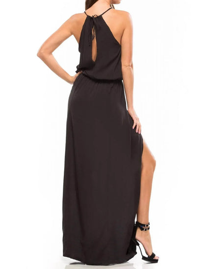 Blue Life - Double Slit Maxi Dress - Rack Hunt