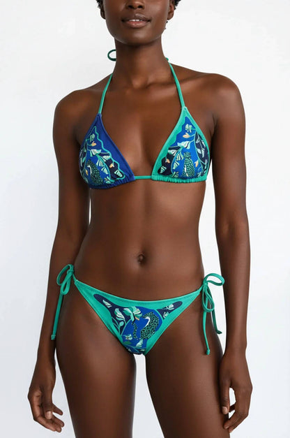 Verdant Wild Reversible Tie Side Bottom