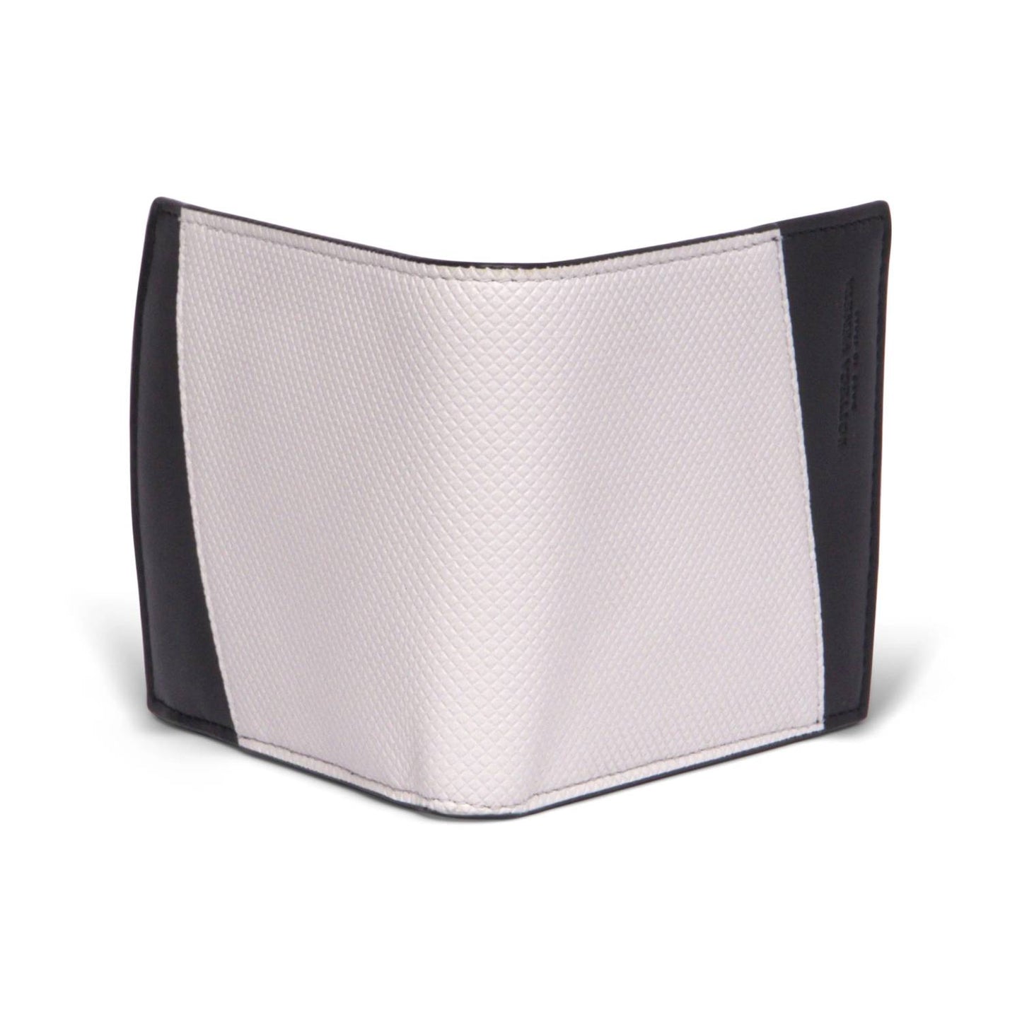 Men's Logo Embossed Two Tone Bi-fold Wallet