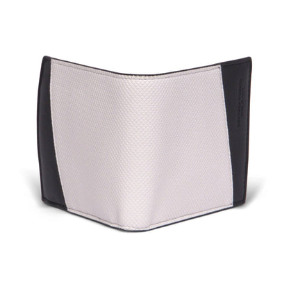 Men's Logo Embossed Two Tone Bi-fold Wallet