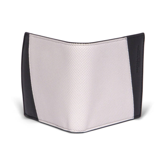 Men's Logo Embossed Two Tone Bi-fold Wallet