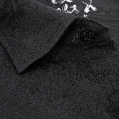 Men's Big Paisley Jacquard Button Down Shirt