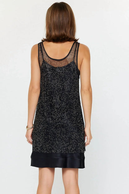 Madison - Women's Rhinestone Mesh Dress - Rack Hunt
