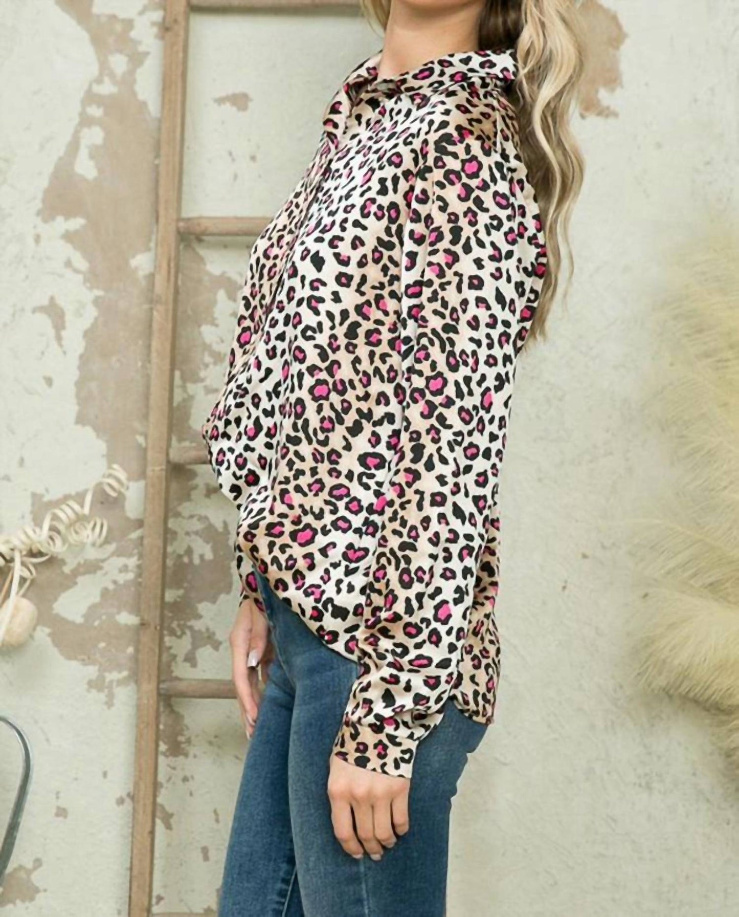 Women's Leopard Print Top