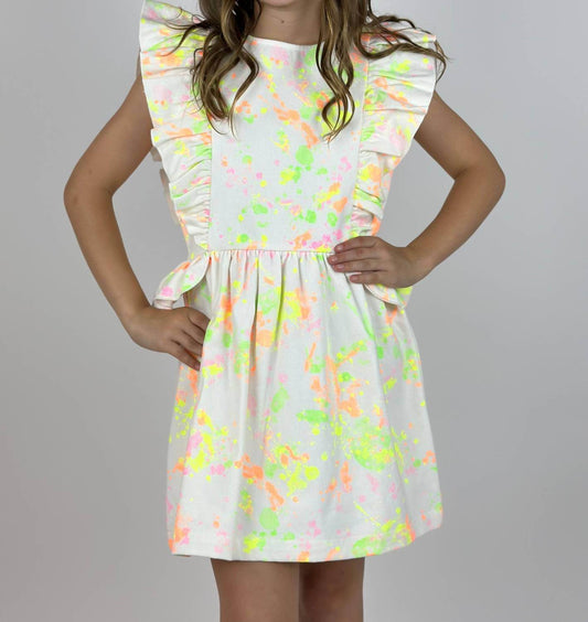 COS I SAID SO - Girl's Paint Splash Ruffle Dress - Rack Hunt -
