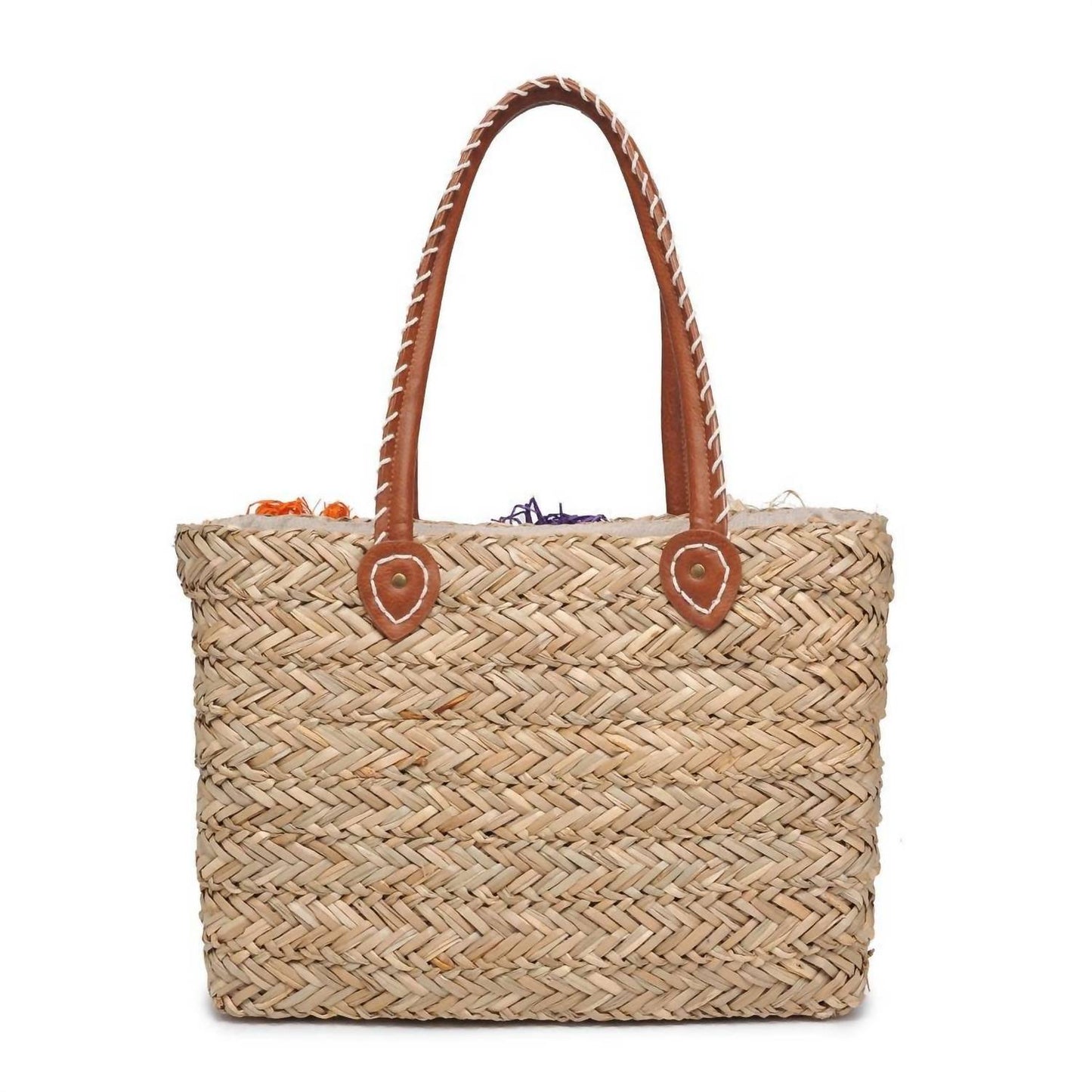 Women's Queenie Floral Straw Tote Bag