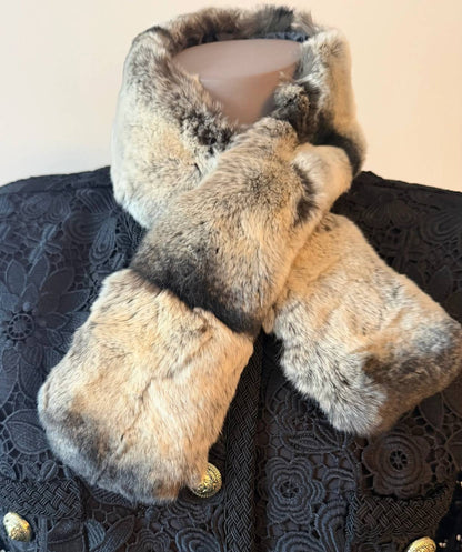 Women's Full Rex Scarf Chinchilla