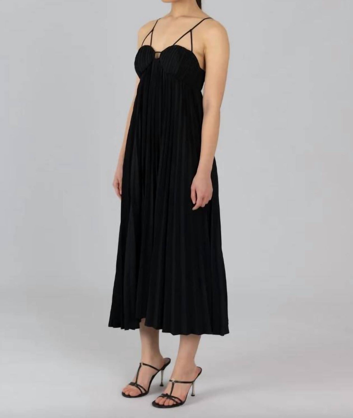 Women's Pleated Slip Dress