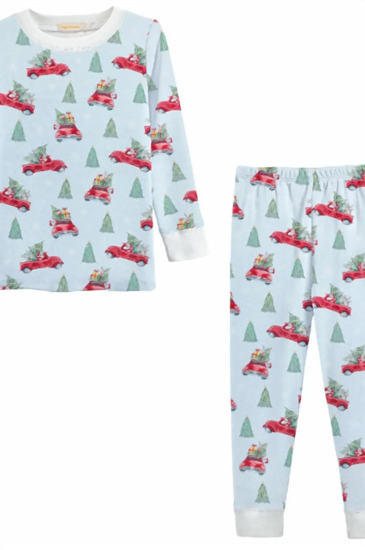 Baby Club Chic - Boy's Santa Is Coming Printed Kid Pajama Set - Rack Hunt