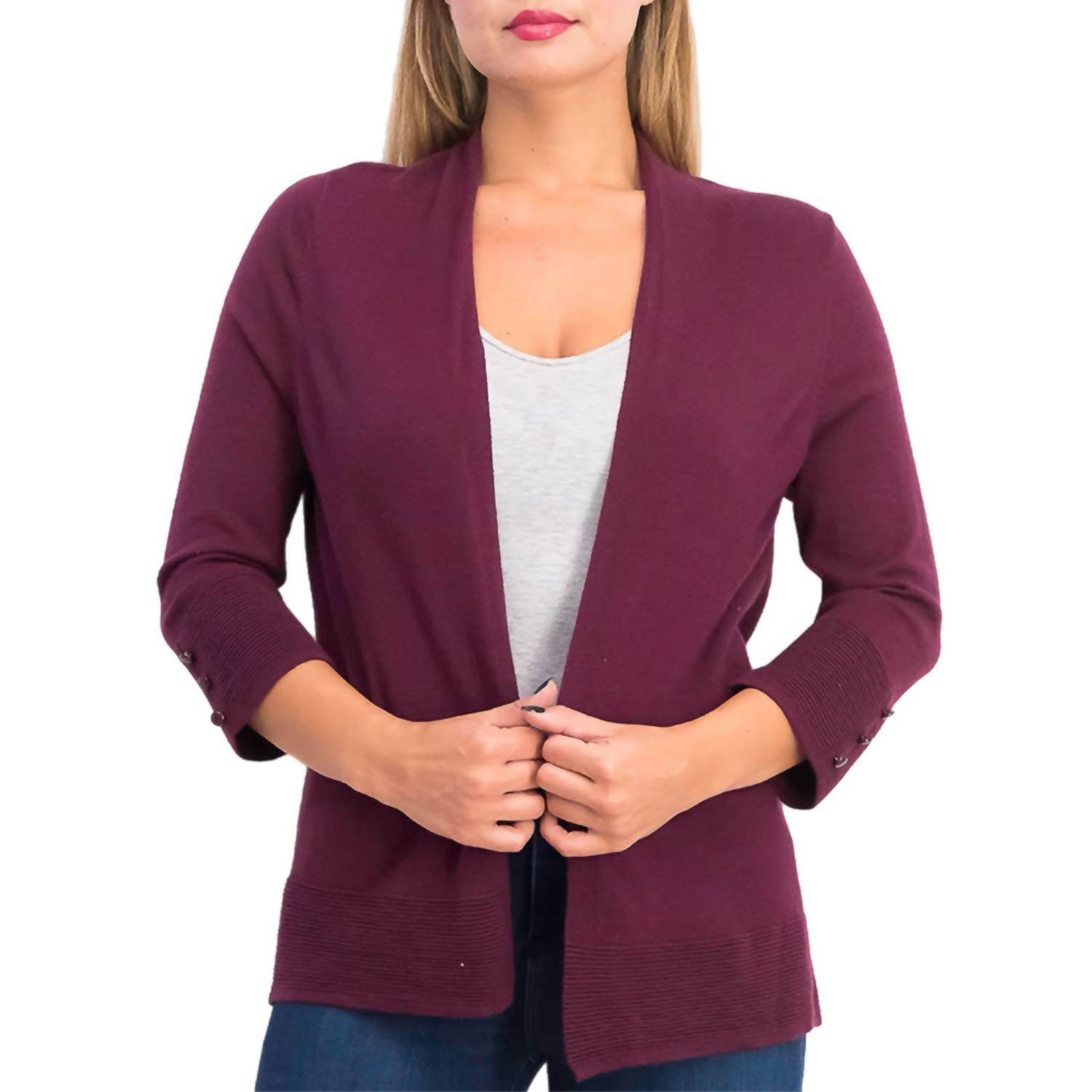 Evolution by Cyrus - Myna Button Sleeve Cardigan - Rack Hunt -