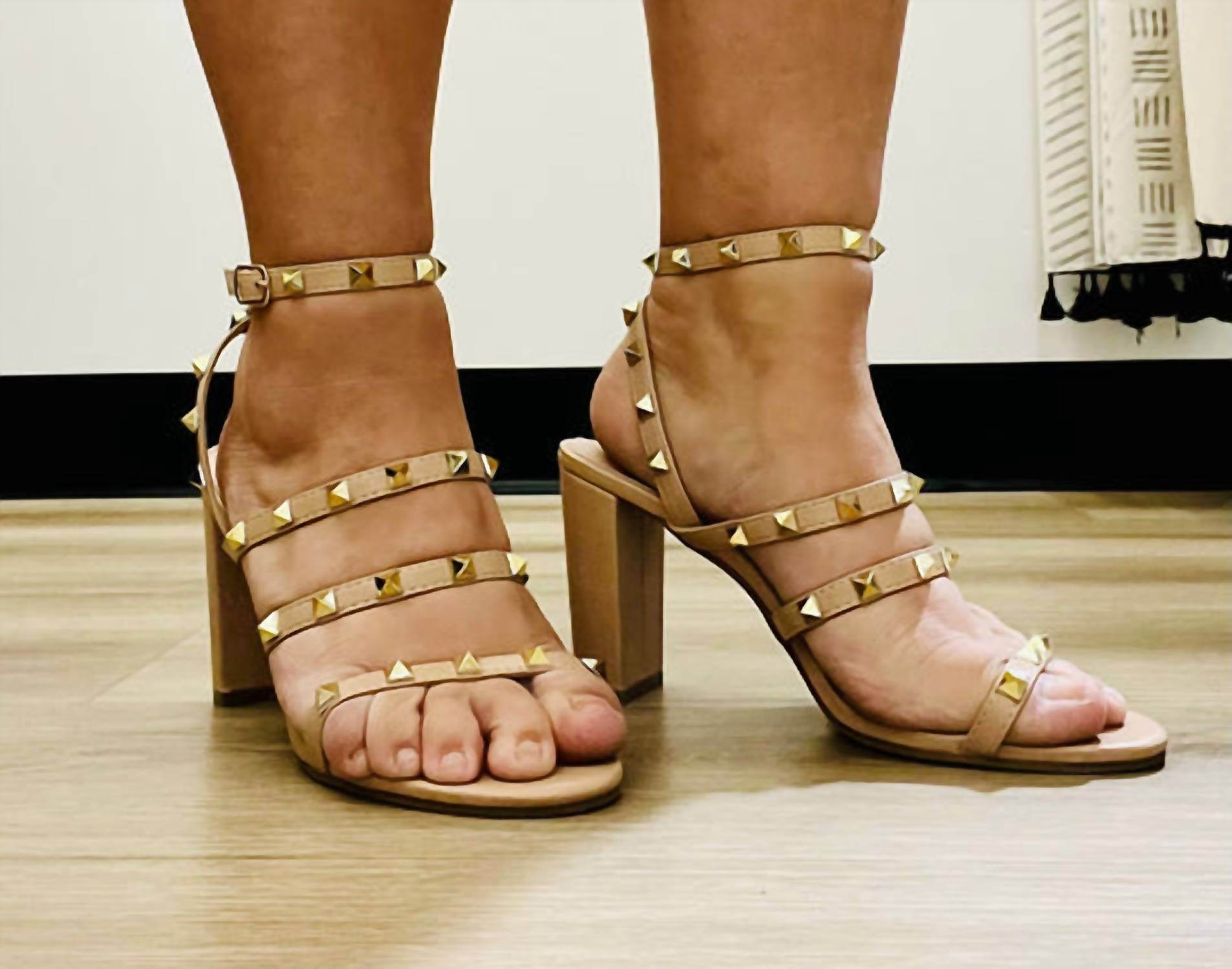 G Stylez - Women's Summer Studded Heel - Rack Hunt -