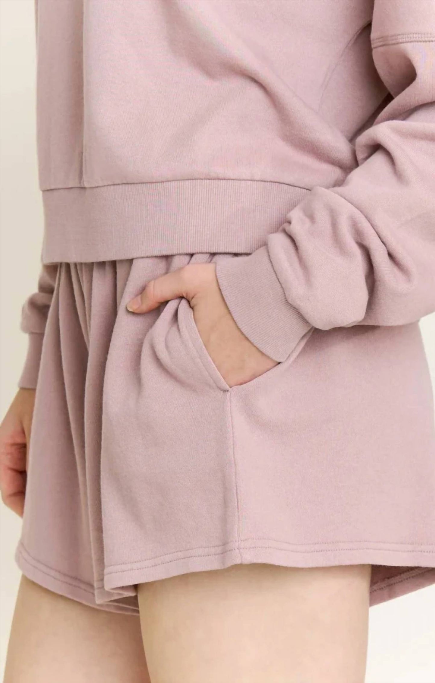 Weekend Club Long Sleeve Shortie Set