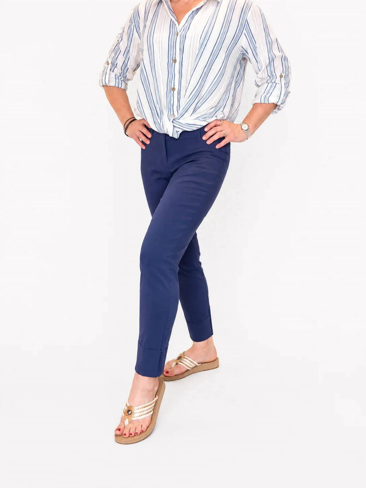 Women's Robell Bella Pull-on Stretch Trousers