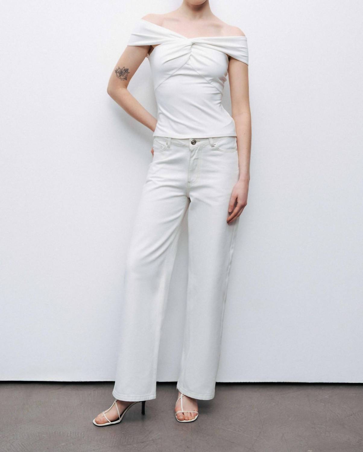 Linea Twist Off-shoulder Blouse