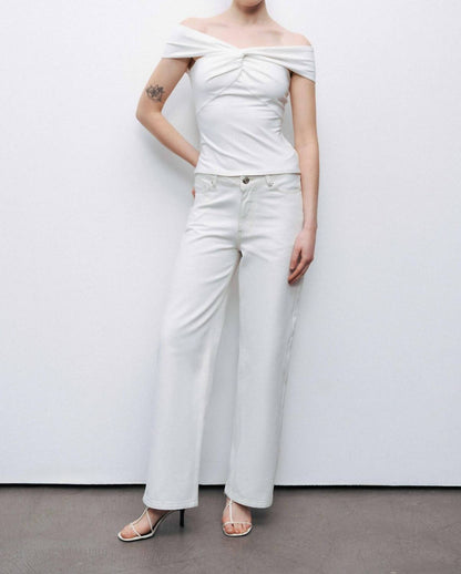 Linea Twist Off-shoulder Blouse