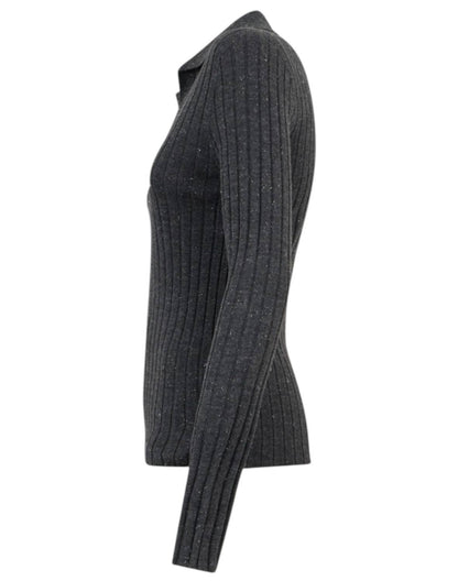 Women's Polo Style Neck Sweater
