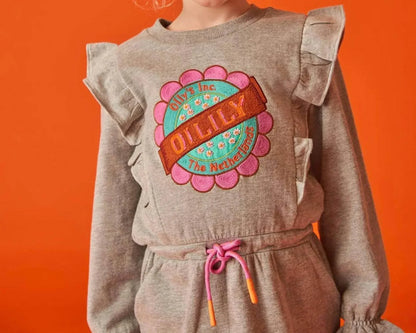 Oilily - Girl's Flower Logo Sweater Djane Dress - Rack Hunt