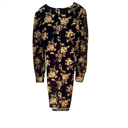 GAJE - Women's Elegant Floral Dress - Rack Hunt -