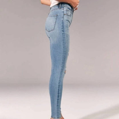 Ripped Ultra High Rise Super Skinny Jeans