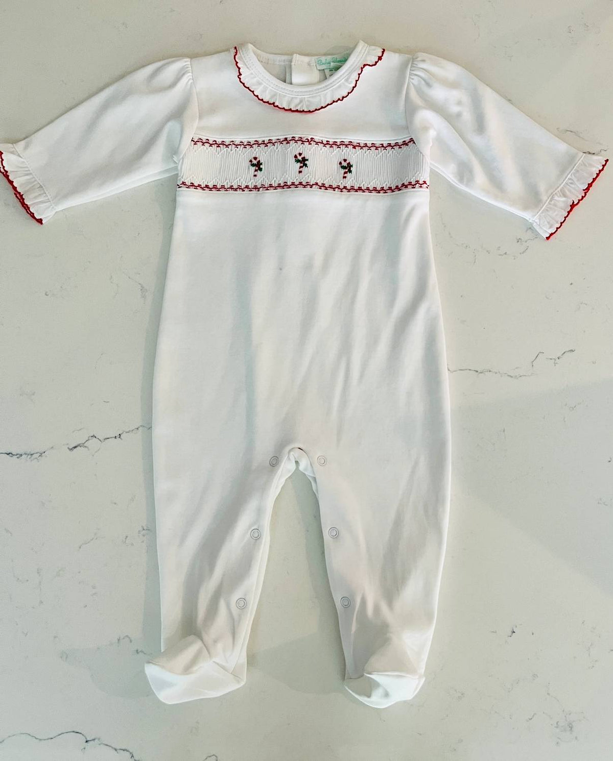 Infant Candy Cane Footie - Baby Christmas & Holiday One-piece Pajamas