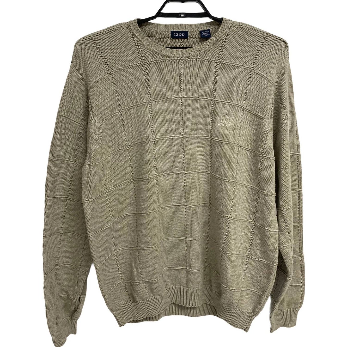 Men's Fall Classic Windowpane Crewneck Sweater