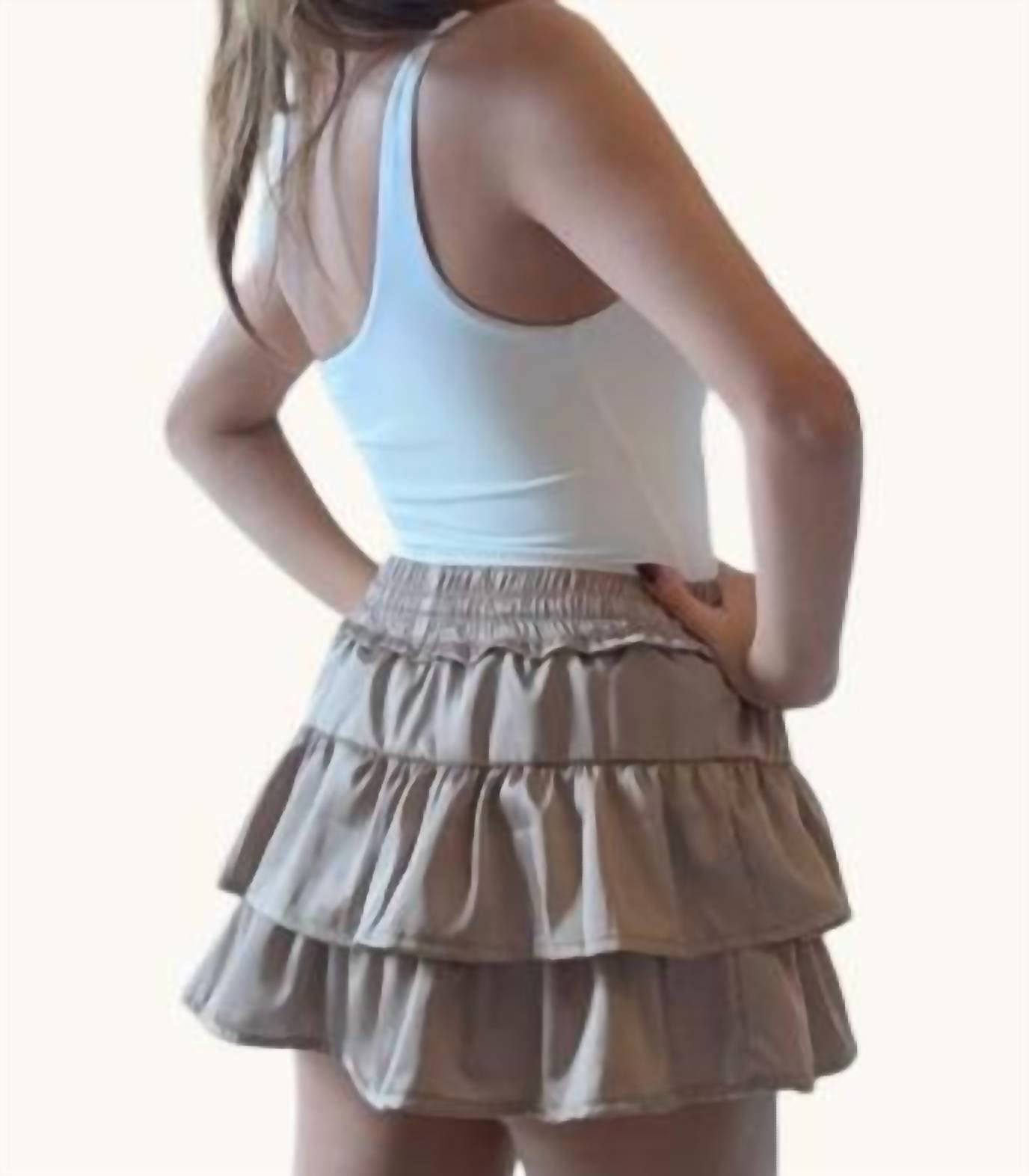 Drawstring Waist Skorts