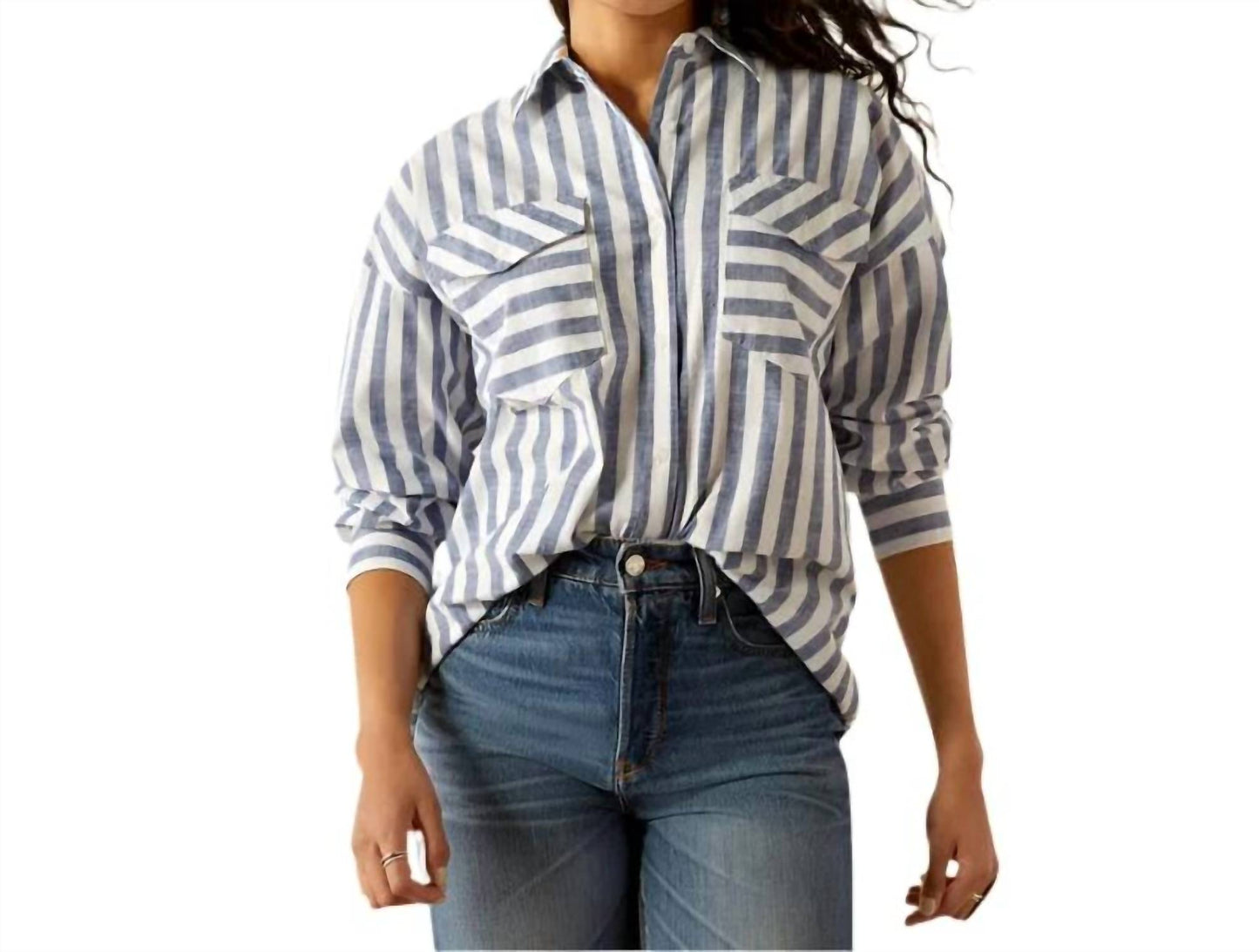 Women's Baggy Button Up Shirt