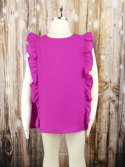 ML Kids - Girl's Flowy Ruffle Top - Rack Hunt