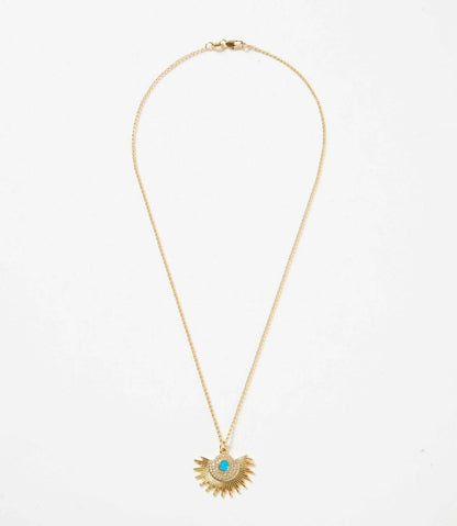 Women's Opal Sunburst Necklace