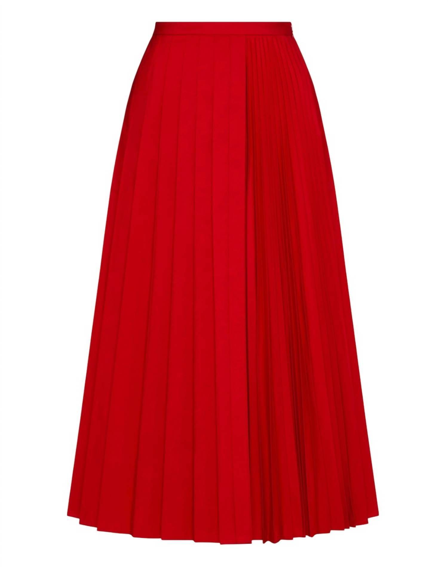 Valentino - Micro Faille Pleated Skirt - Rack Hunt