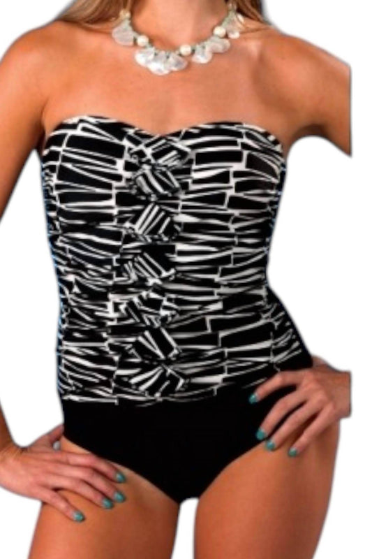 Ceeb USA - Women's Ruffle Strapless One Piece Swimsuit - Rack Hunt -