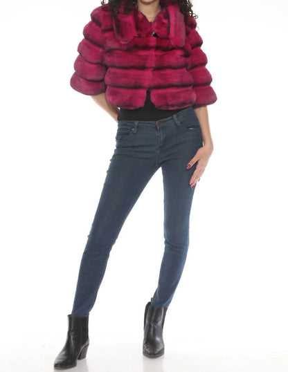 Belle Fare - Premium Cropped Faux Fur Coat - Rack Hunt
