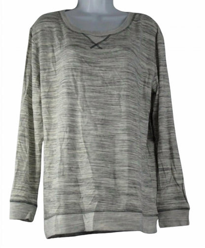 Felina Womens Ribbed Taylor Boyfriend Sleep Sweatshirt
