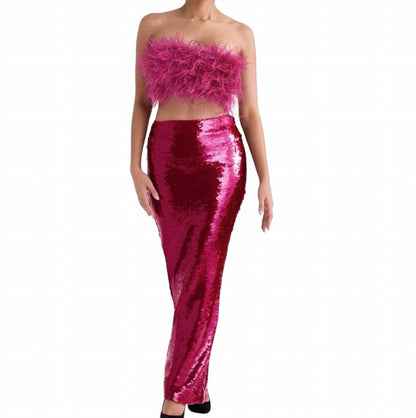 Alexis Hot Pint Sequin Maxi Skirt