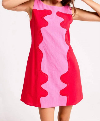 Celine Wavy Shift Dress