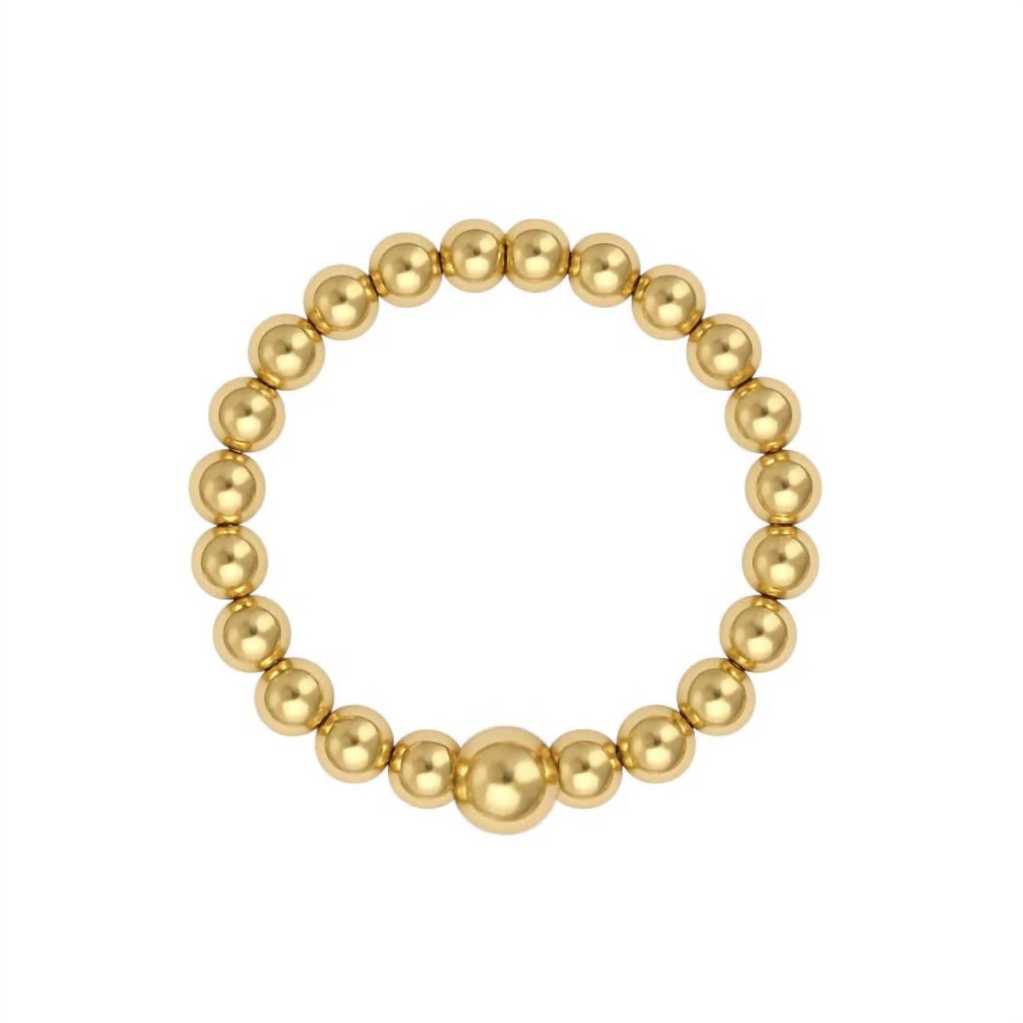 Women's Classic 2mm Beaded Stretchy Ring