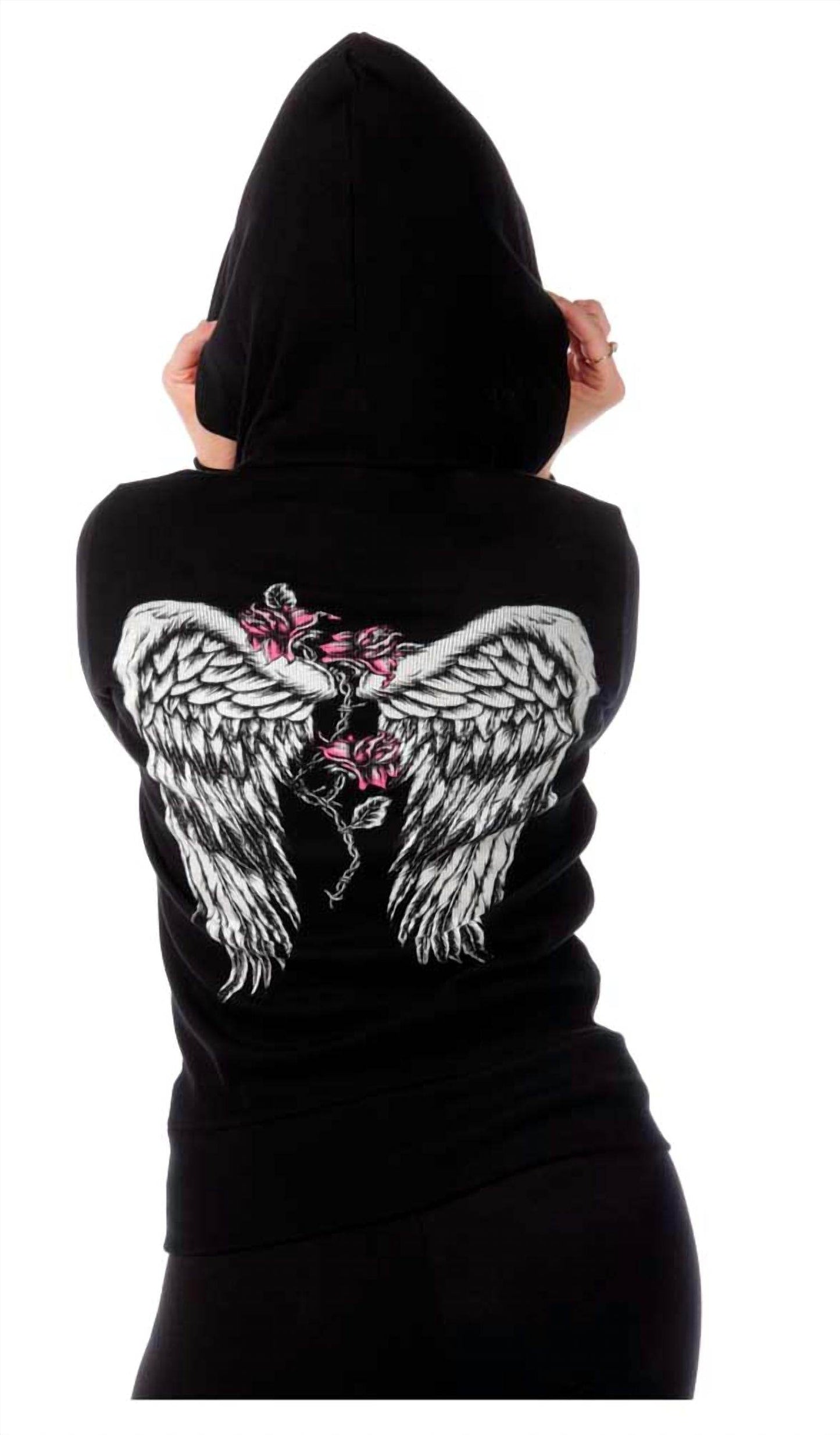 Liberty Wear - Rhinestone Flower Hooded Top - Rack Hunt