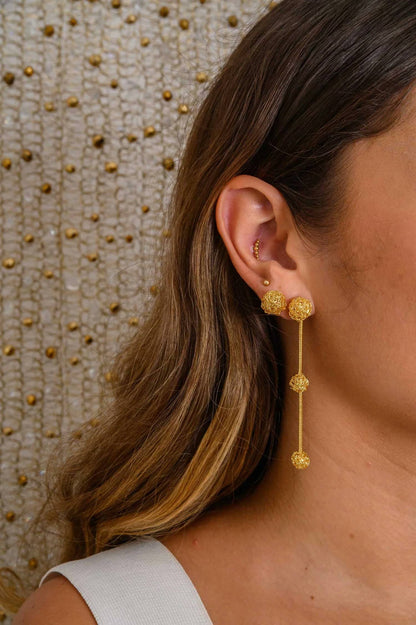 Women's Dome Post Handmade Crochet Earrings