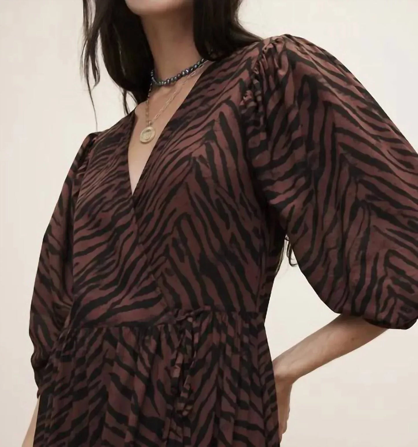 Banana Republic - White Lotus Cotton Wrap Maxi Dress - Rack Hunt