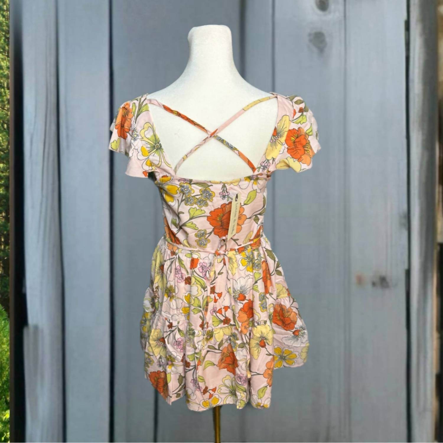 B.O.G. Collective - Floral Ruffle Mini Dress - Rack Hunt -