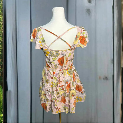 B.O.G. Collective - Floral Ruffle Mini Dress - Rack Hunt