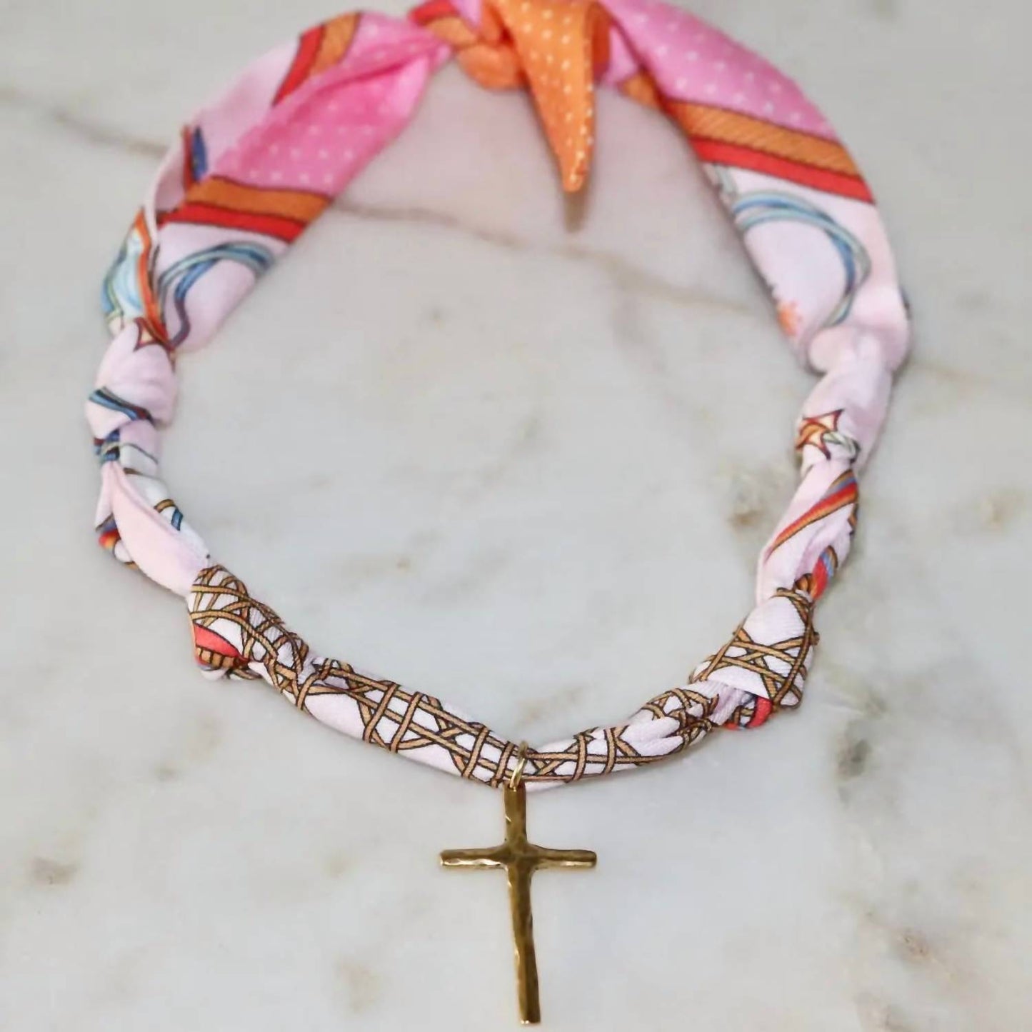 Women's Blush And Belief Scarf Necklace