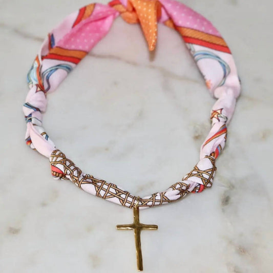 Women's Blush And Belief Scarf Necklace